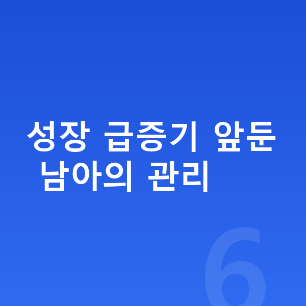 11세 남자 평균키 성장 급증기 앞둔 남아의 관리