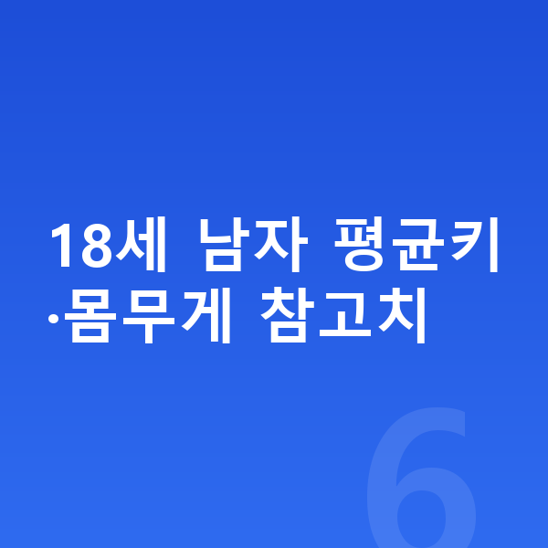 18세 남자 평균키 18세 남자 평균키·몸무게 참고치
