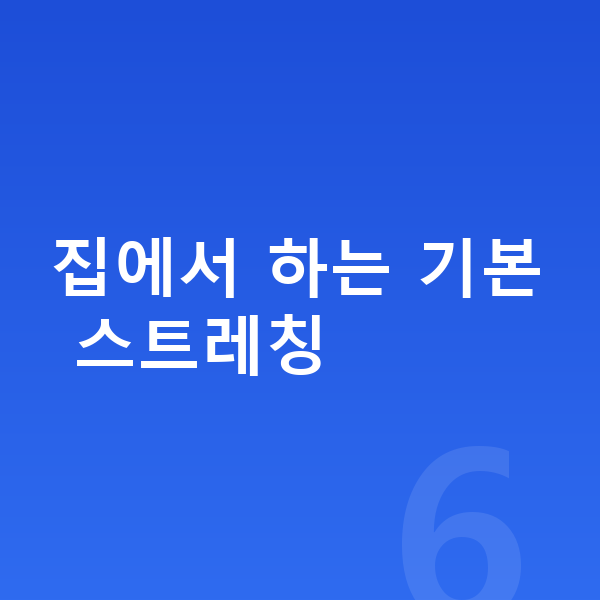 고등학생 키크는 스트레칭 집에서 하는 기본 스트레칭