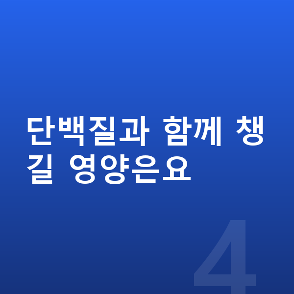 키성장 성장 단백질 단백질과 함께 챙길 영양은요