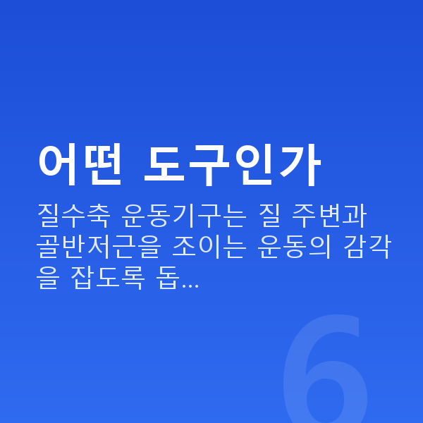 질수축운동기구 어떤 도구인가