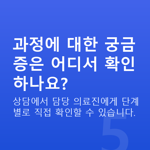 ICL렌즈삽입술과정 과정에 대한 궁금증은 어디서 확인하나요?