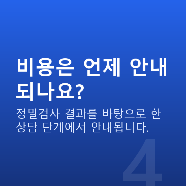강남렌즈삽입술비용 비용은 언제 안내되나요?