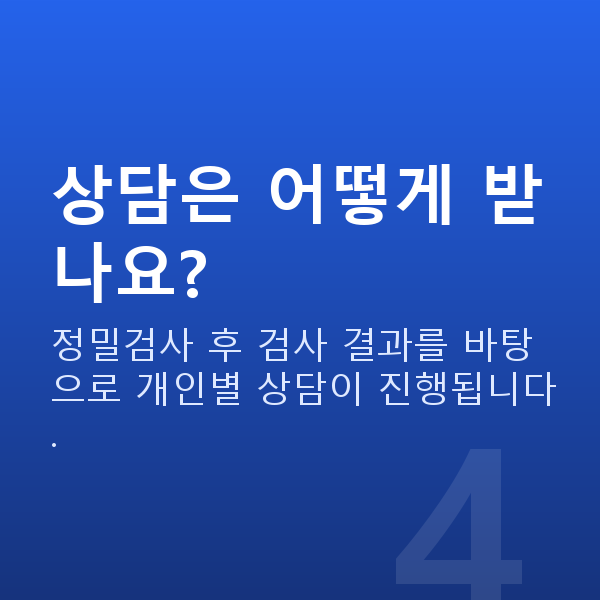 강남렌즈삽입술추천 상담은 어떻게 받나요?