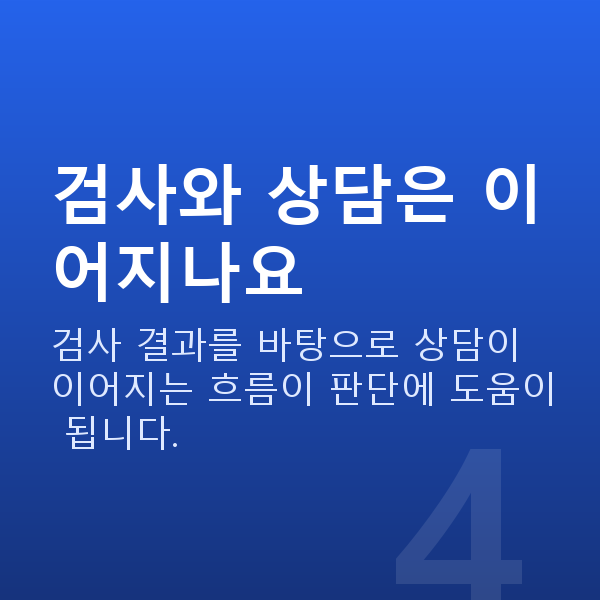 라섹검사 검사와 상담은 이어지나요