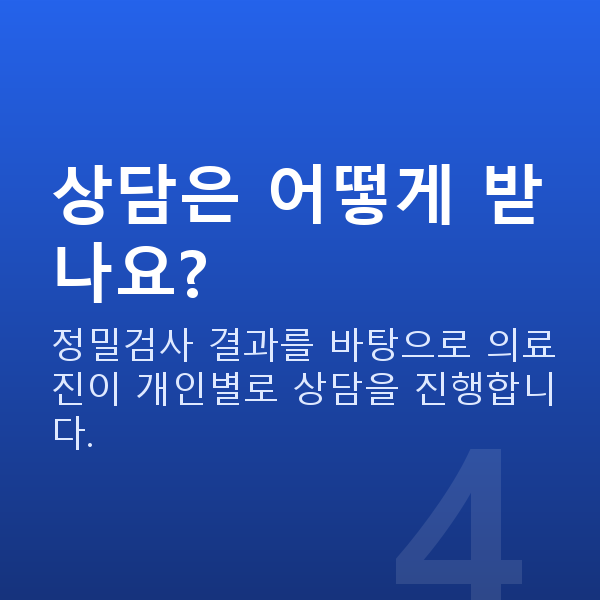 렌즈삽입술비용 상담은 어떻게 받나요?