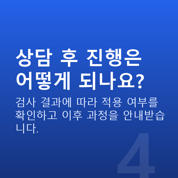 스마일라식상담 상담 후 진행은 어떻게 되나요?