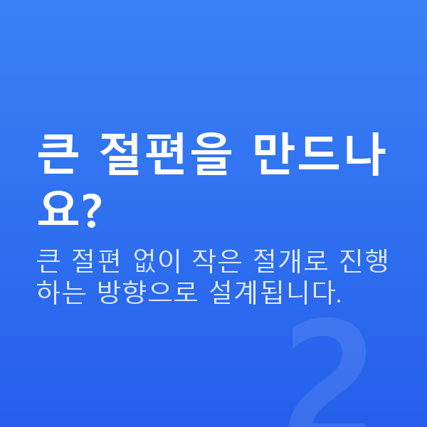 스마일라식수술과정 큰 절편을 만드나요?