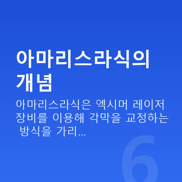 아마리스라식 아마리스라식의 개념