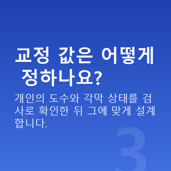 아마리스라식원리 교정 값은 어떻게 정하나요?
