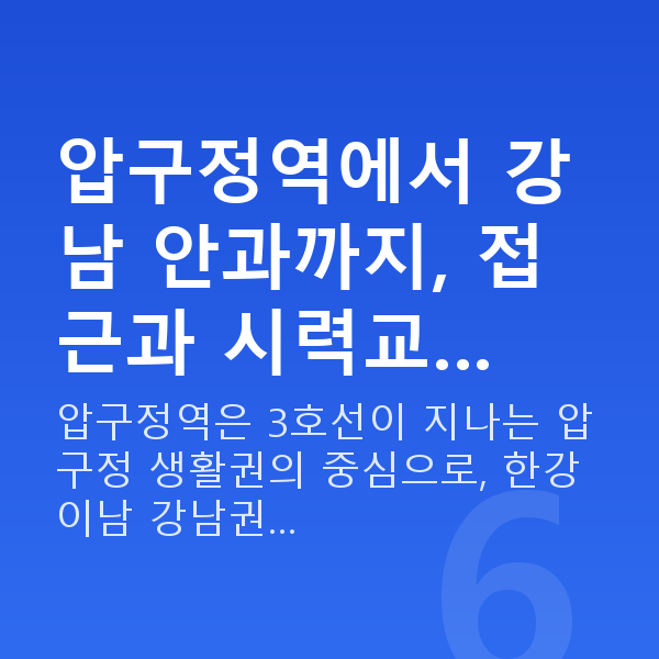 압구정역라식 압구정역에서 강남 안과까지, 접근과 시력교…