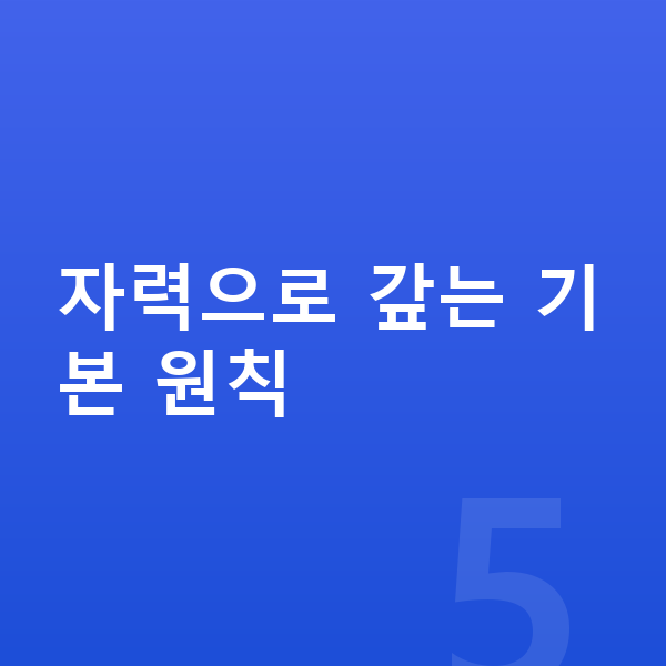 빚 갚는 방법 자력으로 갚는 기본 원칙