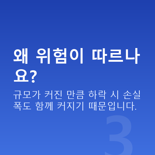 레버리지뜻 왜 위험이 따르나요?