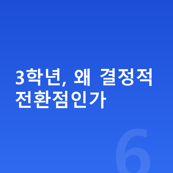 초등 3학년 인강 3학년, 왜 결정적 전환점인가