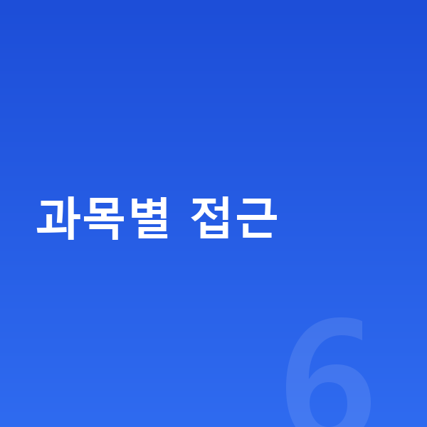 초등 성적 올리기 과목별 접근