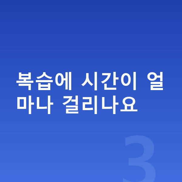 초등 영어 복습 복습에 시간이 얼마나 걸리나요