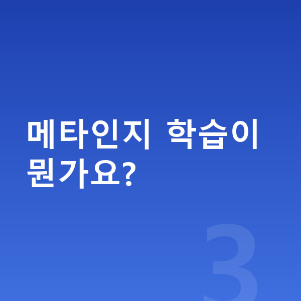 중등인강 메타인지 학습이 뭔가요?