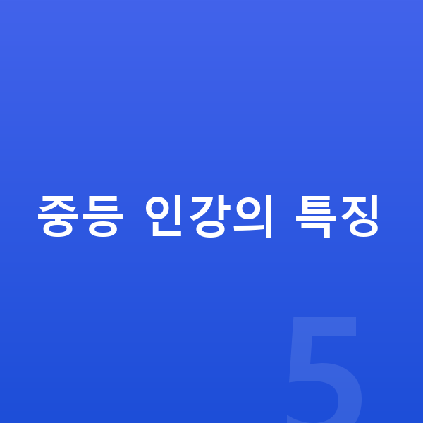 중등인강 중등 인강의 특징