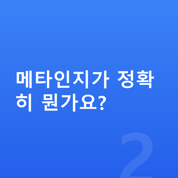중등 자기주도학습 메타인지가 정확히 뭔가요?