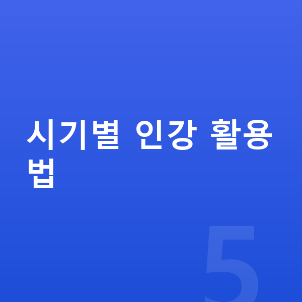 중학생 인강 시기별 인강 활용법
