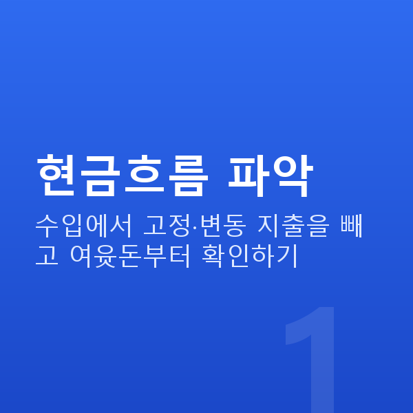 재무설계 현금흐름 파악
