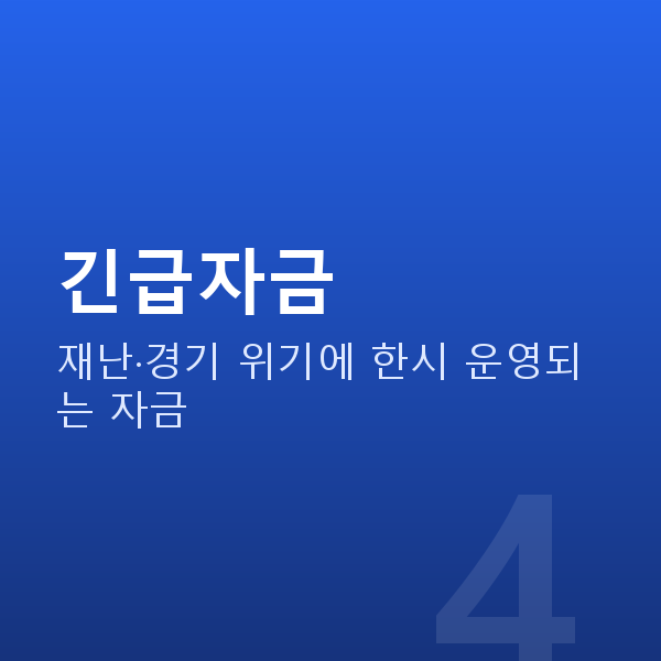 정책자금 긴급자금