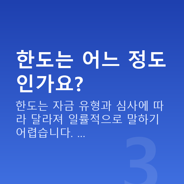미용실대출 한도는 어느 정도인가요?