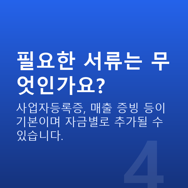 소매대출 필요한 서류는 무엇인가요?