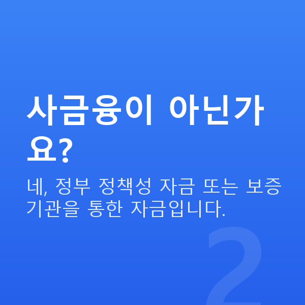 숙박업정책자금 사금융이 아닌가요?