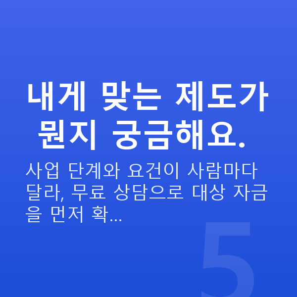 여성대출 내게 맞는 제도가 뭔지 궁금해요.