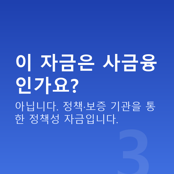 여성정책자금 이 자금은 사금융인가요?