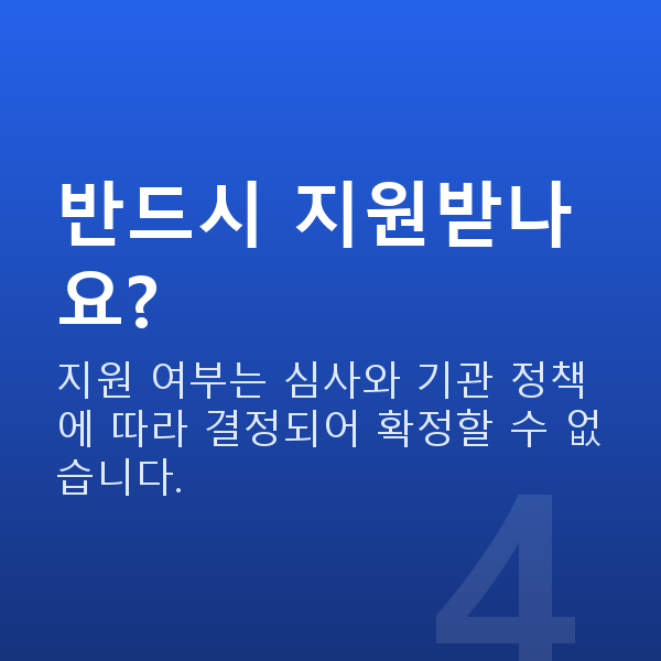 외식업대출 반드시 지원받나요?