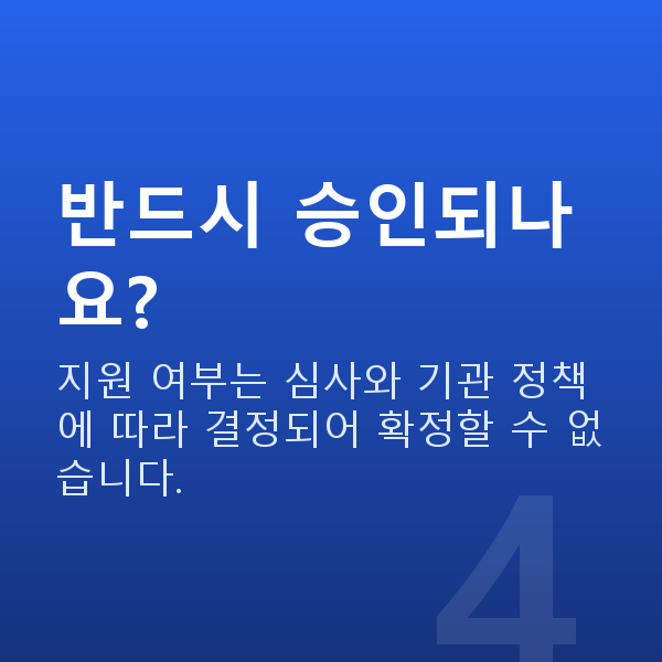 요식업대출 반드시 승인되나요?