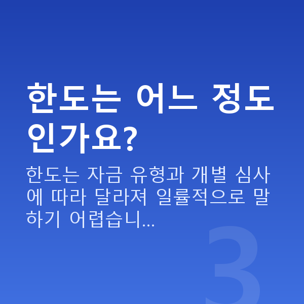 음식점대출 한도는 어느 정도인가요?