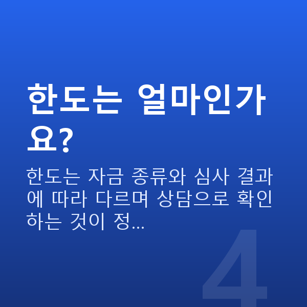 청년대출 한도는 얼마인가요?