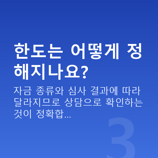 편의점정책자금 한도는 어떻게 정해지나요?