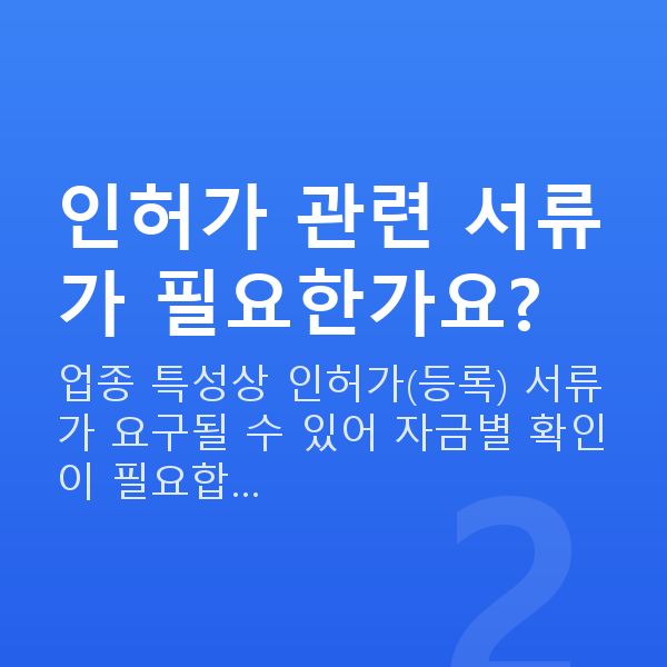 학원대출 인허가 관련 서류가 필요한가요?