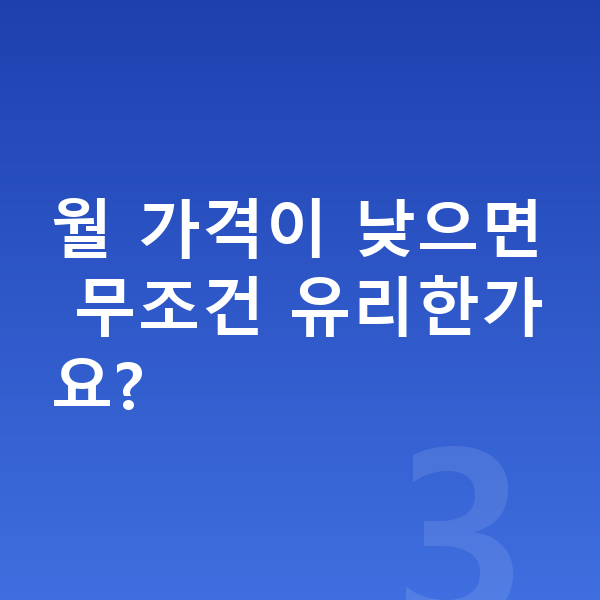 BMW 4시리즈 장기렌트 가격 월 가격이 낮으면 무조건 유리한가요?