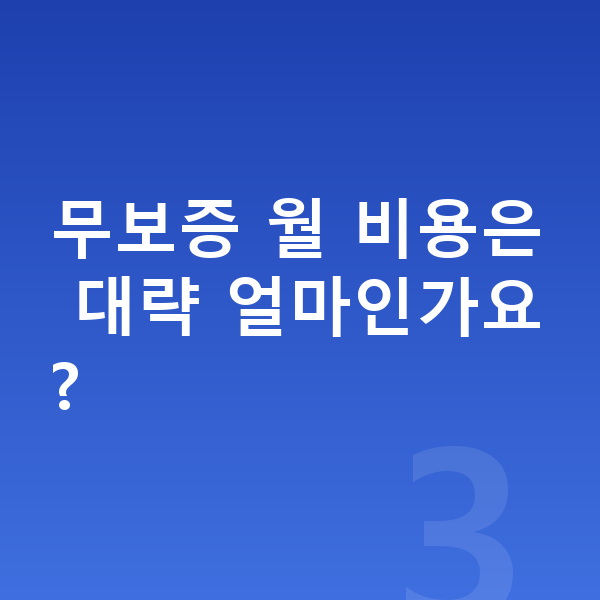 BMW 5시리즈 리스 무보증 무보증 월 비용은 대략 얼마인가요?