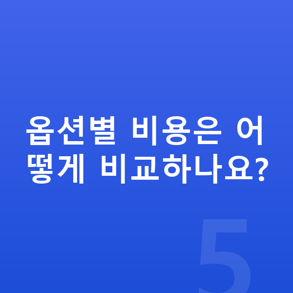 BMW 8시리즈 옵션 옵션별 비용은 어떻게 비교하나요?