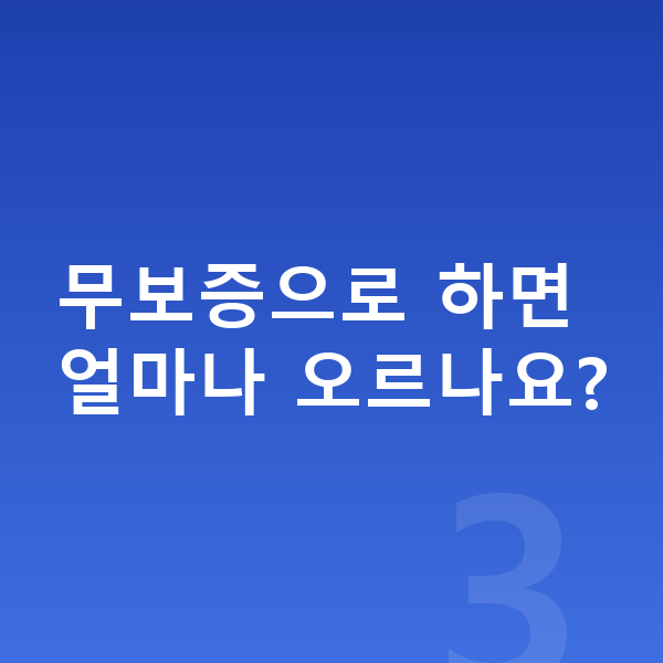 BMW X1 리스 보증금 무보증으로 하면 얼마나 오르나요?
