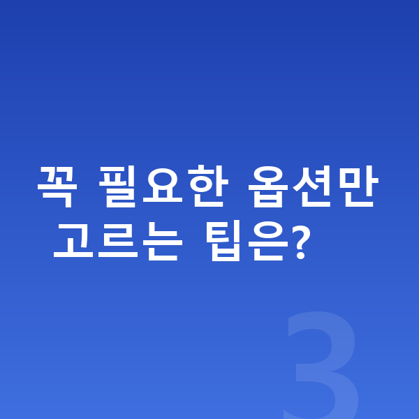 BMW X2 옵션 꼭 필요한 옵션만 고르는 팁은?