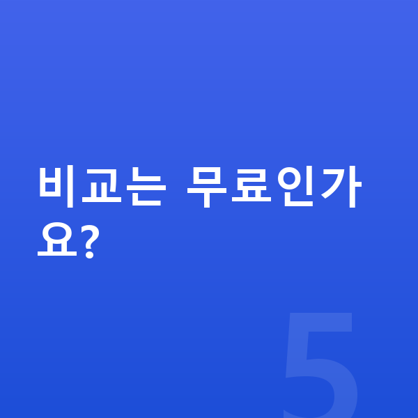 BMW X6 장기렌트 비교는 무료인가요?