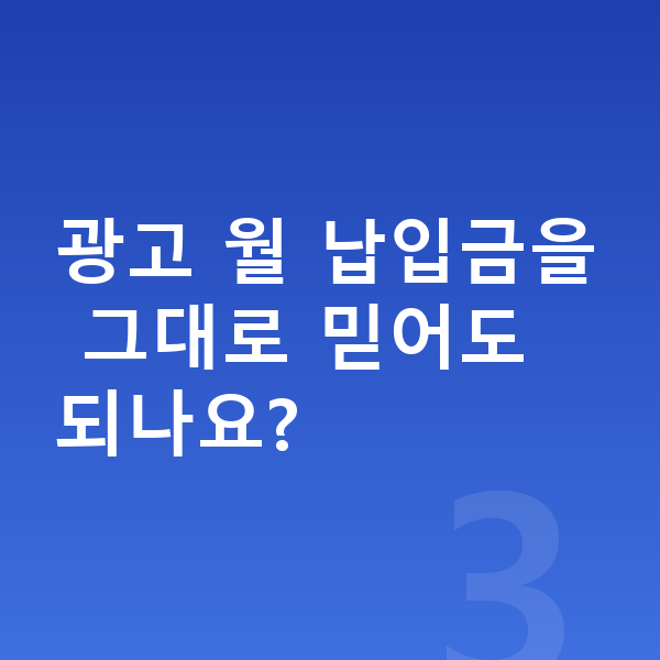 BMW X6 장기렌트 월납입금 광고 월 납입금을 그대로 믿어도 되나요?