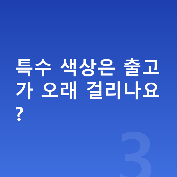 BMW XM 색상 특수 색상은 출고가 오래 걸리나요?
