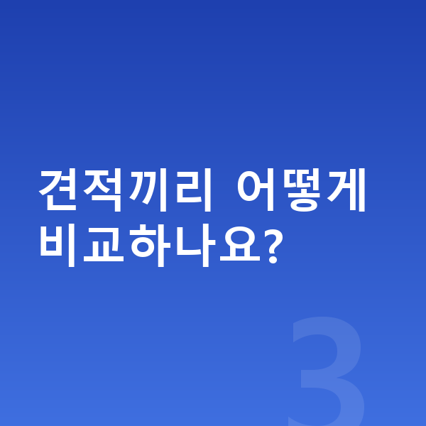 BYD 돌핀 리스 견적 견적끼리 어떻게 비교하나요?
