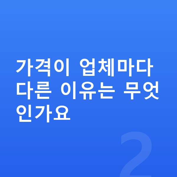 BYD 돌핀 장기렌트 가격 가격이 업체마다 다른 이유는 무엇인가요
