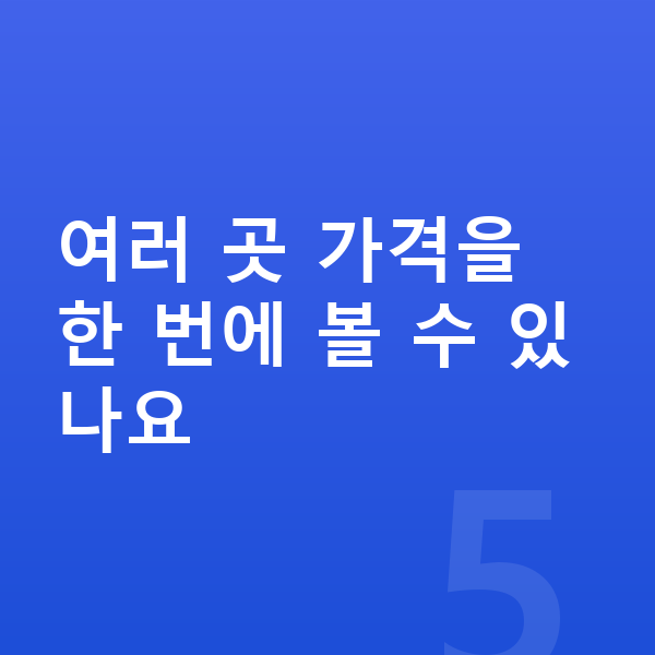 BYD 돌핀 장기렌트 가격 여러 곳 가격을 한 번에 볼 수 있나요