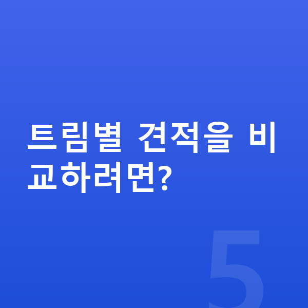 BYD 돌핀 제원 트림별 견적을 비교하려면?