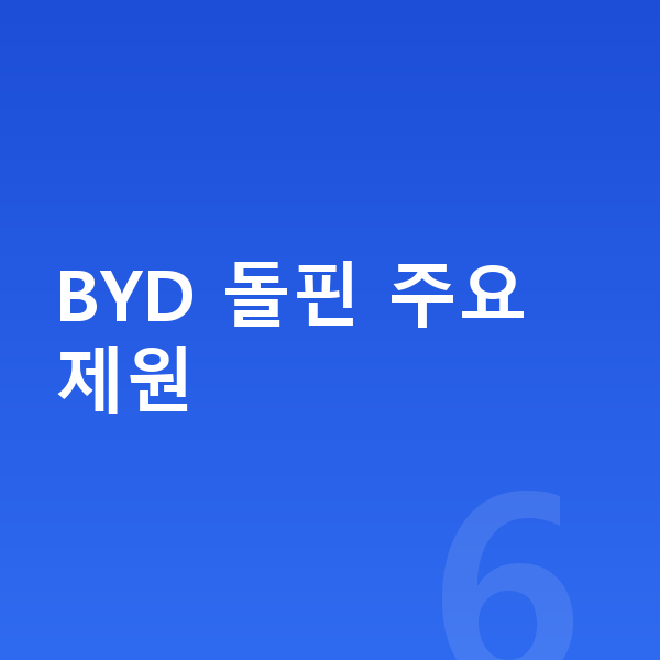BYD 돌핀 제원 BYD 돌핀 주요 제원